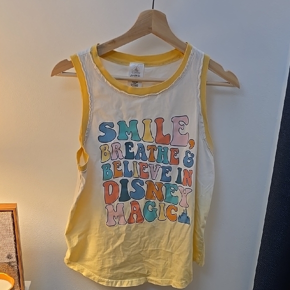 Disney Tops - Disney Women's Believe In Disney Magic Tank Top Size Small